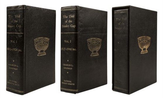 1967 "The Trail of the Stanley Cup" Limited Edition 3-Volume Book Set